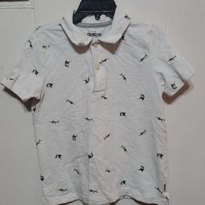 Boys white polo shirt